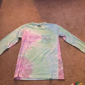 long sleeve tie dye shirt